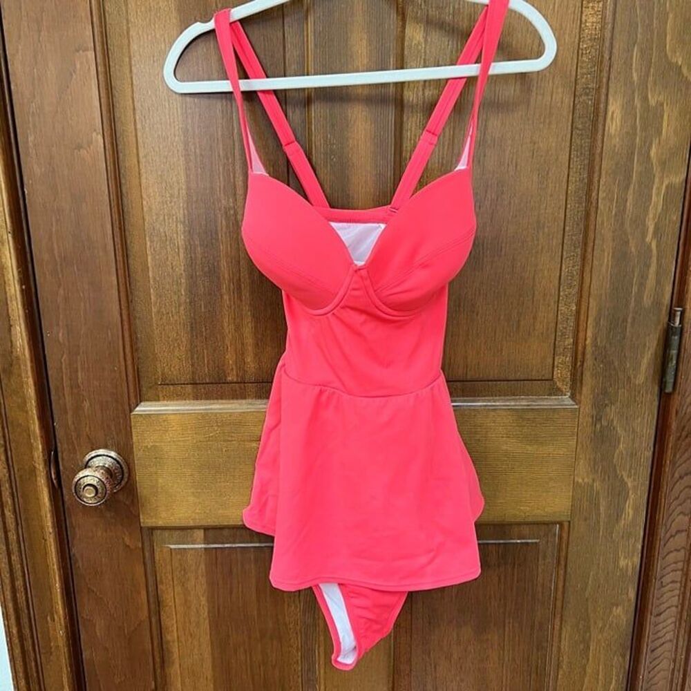 NWT Torrid coral peplum one piece bathing suit - Size 1